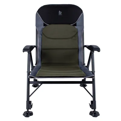 Кресло раскладное Bo-Camp Pike Black/Grey/Green (1204110) - Robinzon.ua