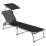 Кровать раскладная Bo-Camp Sun Lounger With Sunscreen 5 Positions Black (1304460) - Robinzon.ua