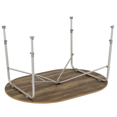 Стіл Bo-Camp Feather Oval 130x90 cm Brown (1404466) - Robinzon.ua