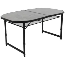 Стіл Bo-Camp Northgate Oval 150x80 cm Black/Grey (1404188) Стіл Bo-Camp Northgate Oval 150x80 cm Black/Grey (1404188) - Robinzon.ua