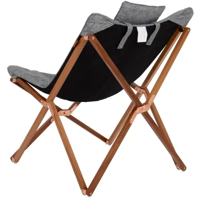 Крісло розкладне Bo-Camp Bloomsbury M Grey (1200369) - Robinzon.ua