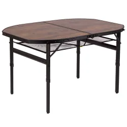 Стіл Bo-Camp Melrose Oval 120x80 cm Black/Wood look (1404220) Стіл Bo-Camp Melrose Oval 120x80 cm Black/Wood look (1404220) - Robinzon.ua