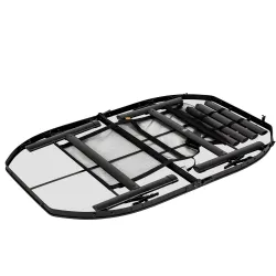 Стіл Bo-Camp Melrose Oval 120x80 cm Black/Wood look (1404220) - Robinzon.ua