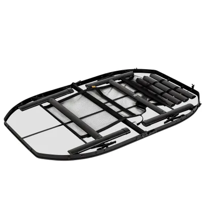 Стол Bo-Camp Melrose Oval 120x80 cm Black/Wood look (1404220) - Robinzon.ua