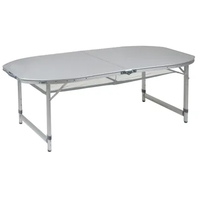 Стіл Bo-Camp Premium Oval 150x80 cm Grey (1404405) - Robinzon.ua