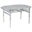 Стол Bo-Camp Premium Oval 120x80 cm Grey (1404420) - Robinzon.ua