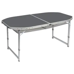 Стіл Bo-Camp Case Model Oval 150x80 cm Grey (1404399) Стіл Bo-Camp Case Model Oval 150x80 cm Grey (1404399) - Robinzon.ua