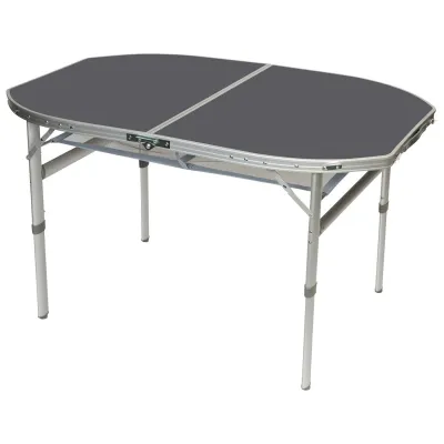 Стол Bo-Camp Case Model Oval 120x80 cm Grey (1404415) - Robinzon.ua