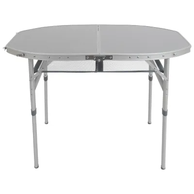 Стол Bo-Camp Premium Oval 100x70 cm Grey (1404424) - Robinzon.ua