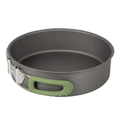 Набор посуды Bo-Camp Explorer 4 Pieces Hard Anodized Grey/Green (2200244) - Robinzon.ua