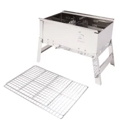 Гриль угольный Bo-Camp Compact Delux Silver (8108360) - Robinzon.ua