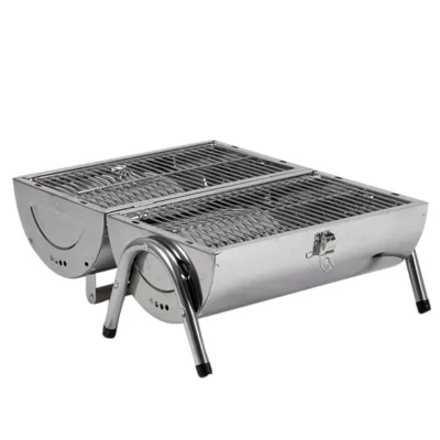 Гриль вугільний Bo-Camp Barrel Silver (8108381) - Robinzon.ua