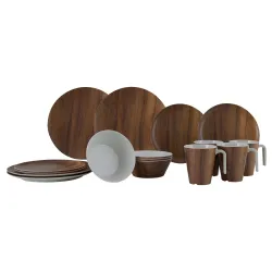 Сервіз столовий Gimex Tableware Nature 16 Pieces 4 Person Wood (6913100) Сервіз столовий Gimex Tableware Nature 16 Pieces 4 Person Wood (6913100) - Robinzon.ua
