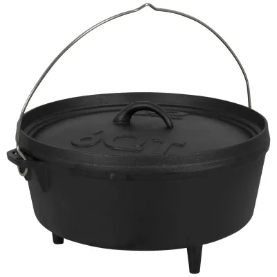 Казан с крышкой Bo-Camp Dutch Oven Cast Iron 31 cm/5 L Black (2122410) - Robinzon.ua