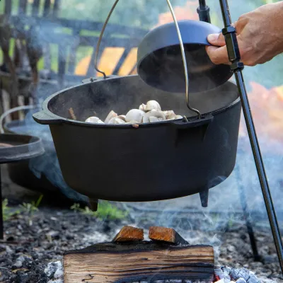 Казан с крышкой Bo-Camp Dutch Oven Cast Iron 31 cm / 7.1 L Black (2122415) - Robinzon.ua
