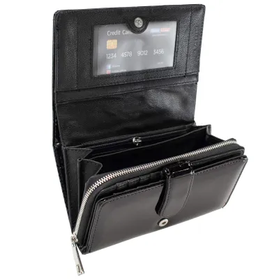 Кошелек женский кожаный Semi Line RFID Black (P8229-0) - Robinzon.ua