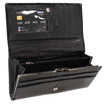 Кошелек женский кожаный Semi Line RFID Black (P8228-0) - Robinzon.ua