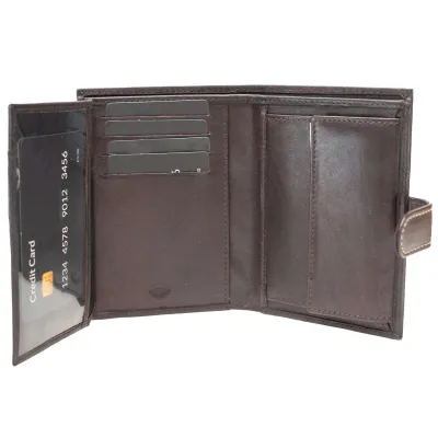 Портмоне чоловіче шкіряне Semi Line RFID Brown (P8266-1) - Robinzon.ua