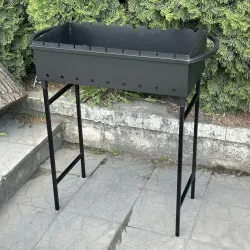 Мангал Mzavod Гектор на 9 шампурів 4мм на ніжках - Robinzon.ua