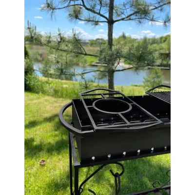 Универсальная подставка под казан Mzavod для мангала 510х270мм - Robinzon.ua