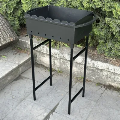 Мангал Mzavod Гектор на 6 шампурів 4мм на ніжках - Robinzon.ua