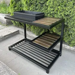 Мангал Mzavod Одін на 9 шампурів 4мм в стилі LOFT - Robinzon.ua