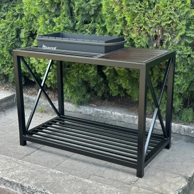 Мангал Mzavod Тор на 9 шампурів 4мм в стилі LOFT - Robinzon.ua