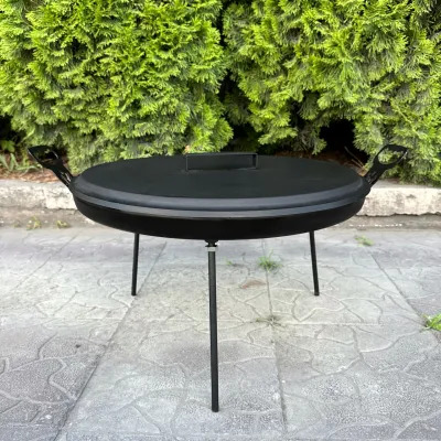 Сковорода з диску Mzavod Фрея 50см з кришкою - Robinzon.ua