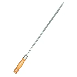 Шампур Mzavod з дерев'яною ручкою 630х12х3мм світлий - Robinzon.ua