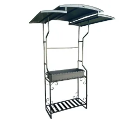 Мангал Mzavod Зевс на 12 шампурів 4мм з дахом - Robinzon.ua