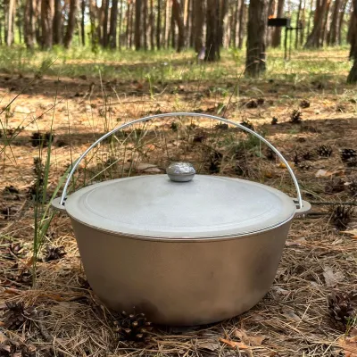 Казан КТА-08 алюмінієвий з дужкою та кришкою 8л - Robinzon.ua