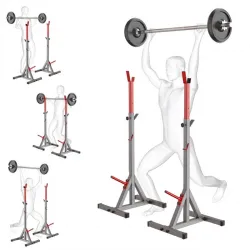 Стойки под штангу Magnus-200 Стойки, скамьи для жима и приседаний независимые регулируемые Стойки под штангу Magnus-200 Стойки, скамьи для жима и приседаний независимые регулируемые - Robinzon.ua
