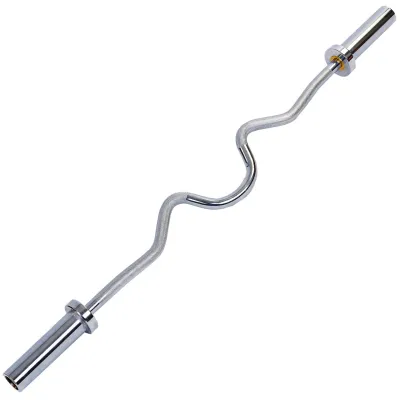 Гриф Z-образный Zelart 120 см 50 мм на подшипниках хромированный - Robinzon.ua