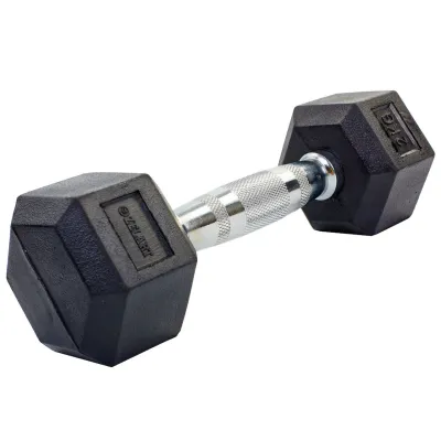 Гантель 2 кг цельная шестигранная гексагональная Zelart - Robinzon.ua