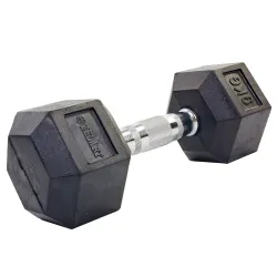 Гантель 9 кг цельная шестигранная гексагональная Zelart - Robinzon.ua