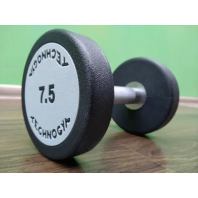 Гантель 7.5 кг цельная полиуретановая TECHNOGYM - Robinzon.ua