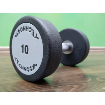 Гантель 10 кг цельная полиуретановая TECHNOGYM - Robinzon.ua