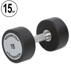 Гантель 15 кг цельная полиуретановая TECHNOGYM - Robinzon.ua