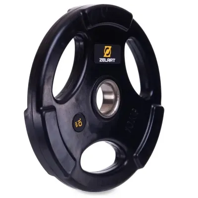 Диск обрезиненный 10 кг на гриф 50 мм Zelart TA-5160-10 - Robinzon.ua