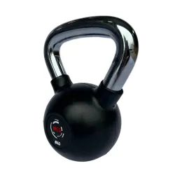 Гиря прогумована з хромованою ручкою WCG 8 кг Гантелі, гирі, штанги та диски спортивна - Robinzon.ua