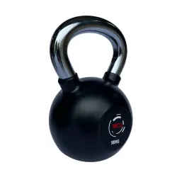 Гиря прогумована з хромованою ручкою WCG 18 кг Гантелі, гирі, штанги та диски спортивна - Robinzon.ua