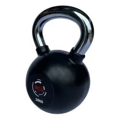 Гиря прогумована з хромованою ручкою WCG 20 кг Гантелі, гирі, штанги та диски спортивна - Robinzon.ua