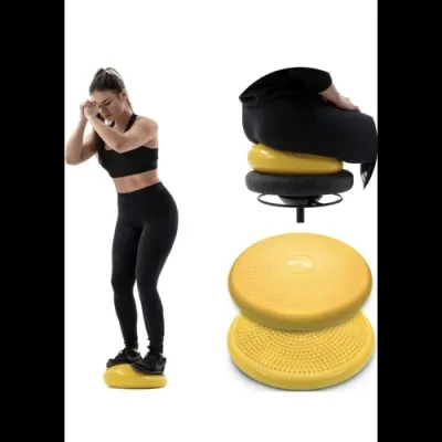 Балансировочная подушка Hop-Sport R034 желтый - Robinzon.ua