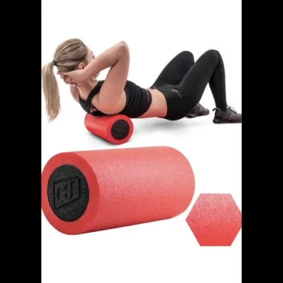 Массажный ролик 30*15 см Hop-Sport A030 красный c черным - Robinzon.ua