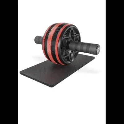 Ролик для преса + килимок Hop-Sport W145 чорний з червоним - Robinzon.ua