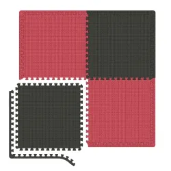 Мат-пазл толщиною 2 см - 4 частей Hop- Sport A020 красно-черный - Robinzon.ua