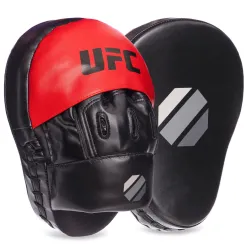 Лапа вигнута для боксу та єдиноборств UFC UHK-69754 розмір 26x19x5,5 см чорно-червоний - Robinzon.ua