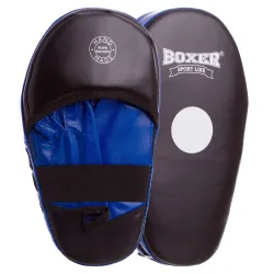 Лапа Пряма подовжена для боксу та єдиноборств BOXER 2006-01 розмір 38х18х4,5 см чорний-синій - Robinzon.ua