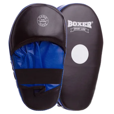 Лапа Прямая удлиненная для бокса и единоборств BOXER 2006-01 размер 38х18х4,5 см черный-синий - Robinzon.ua