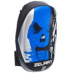 Пади для тайського боксу Тай-педи ZELART BO-1318 розмір 33,5x20x11 см чорний-синій - Robinzon.ua